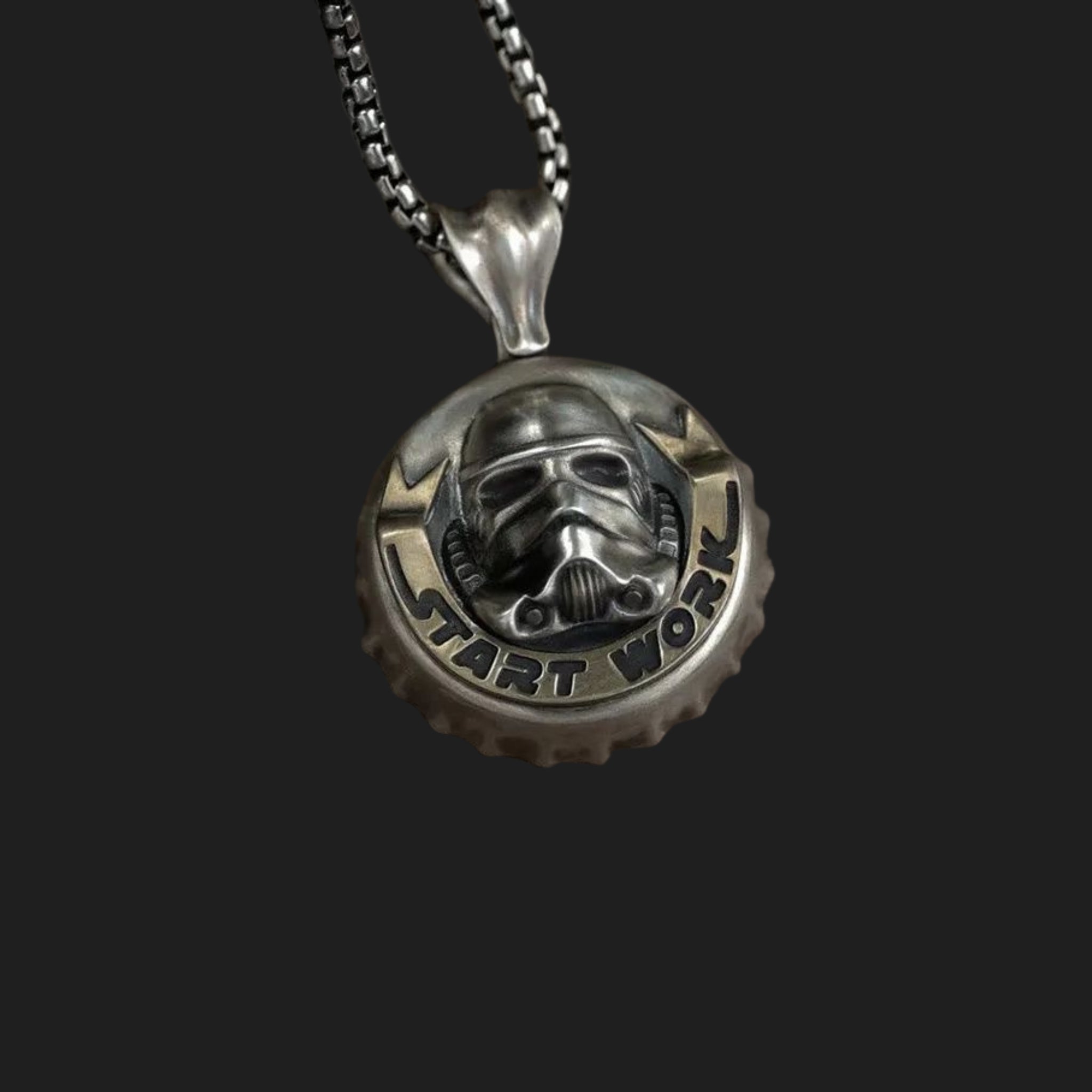 Star Wars Stormtrooper Bottle Cap Pendant Necklace