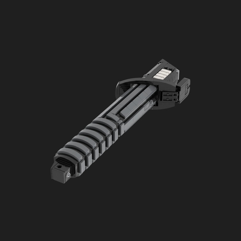 MOC - Space Wars Mandalorian Darksaber Lightsaber Hilt Building Set-3