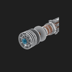 MOC Space Wars Leia Lightsaber Hilt Building Set-3