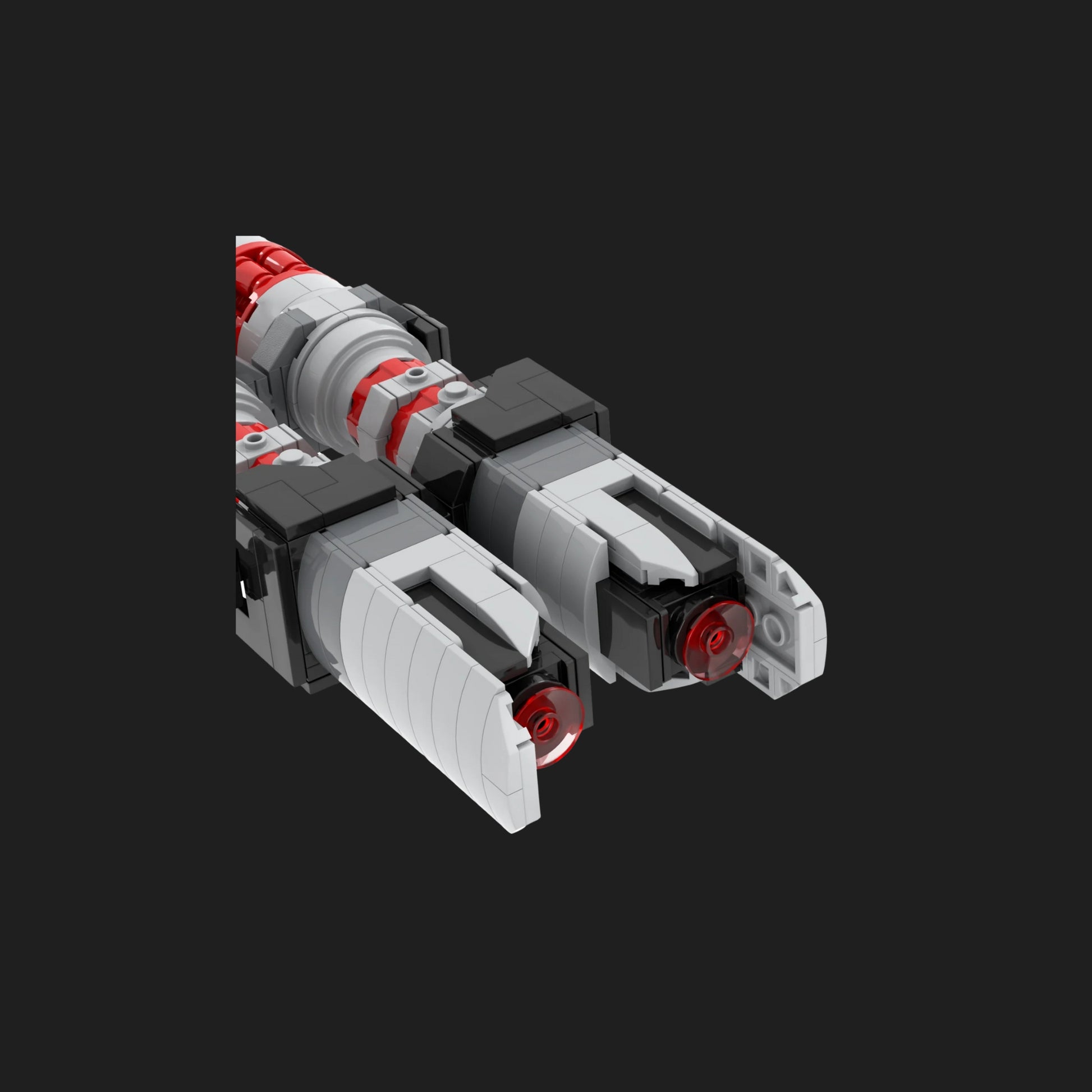 MOC - Space Wars Rey Skywalker Lightsaber Hilt Building Set-3