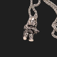 Star Wars Mandalorian Figure Pendant Necklace-3