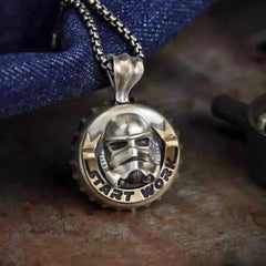Star Wars Stormtrooper Bottle Cap Pendant Necklace-4