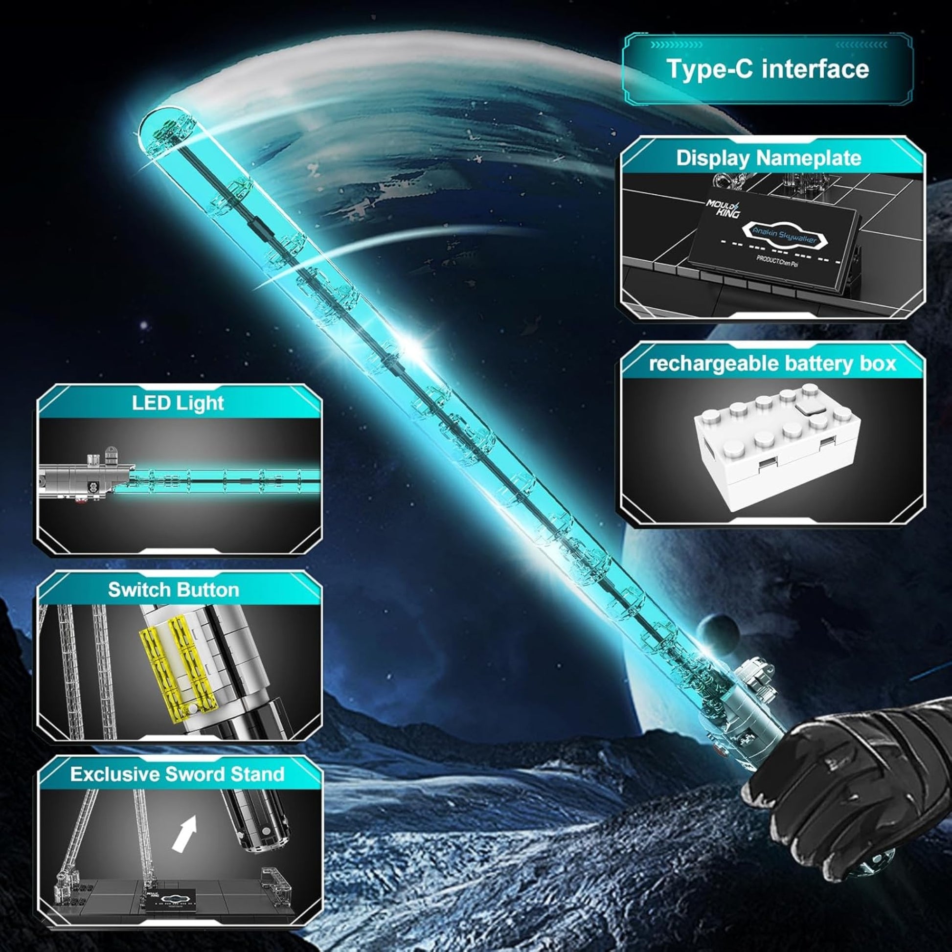 Anakin Luminous Lightsaber Block Set-3