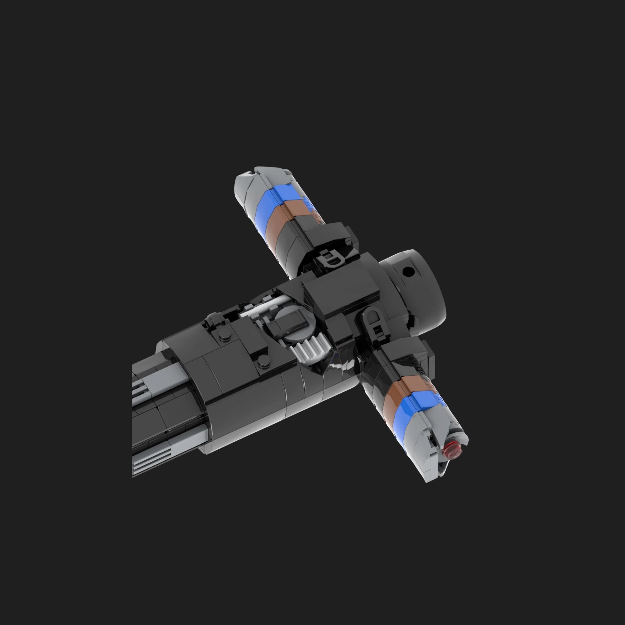 MOC -Star Wars Kylo Ren Lightsaber Hilt Building Set-4