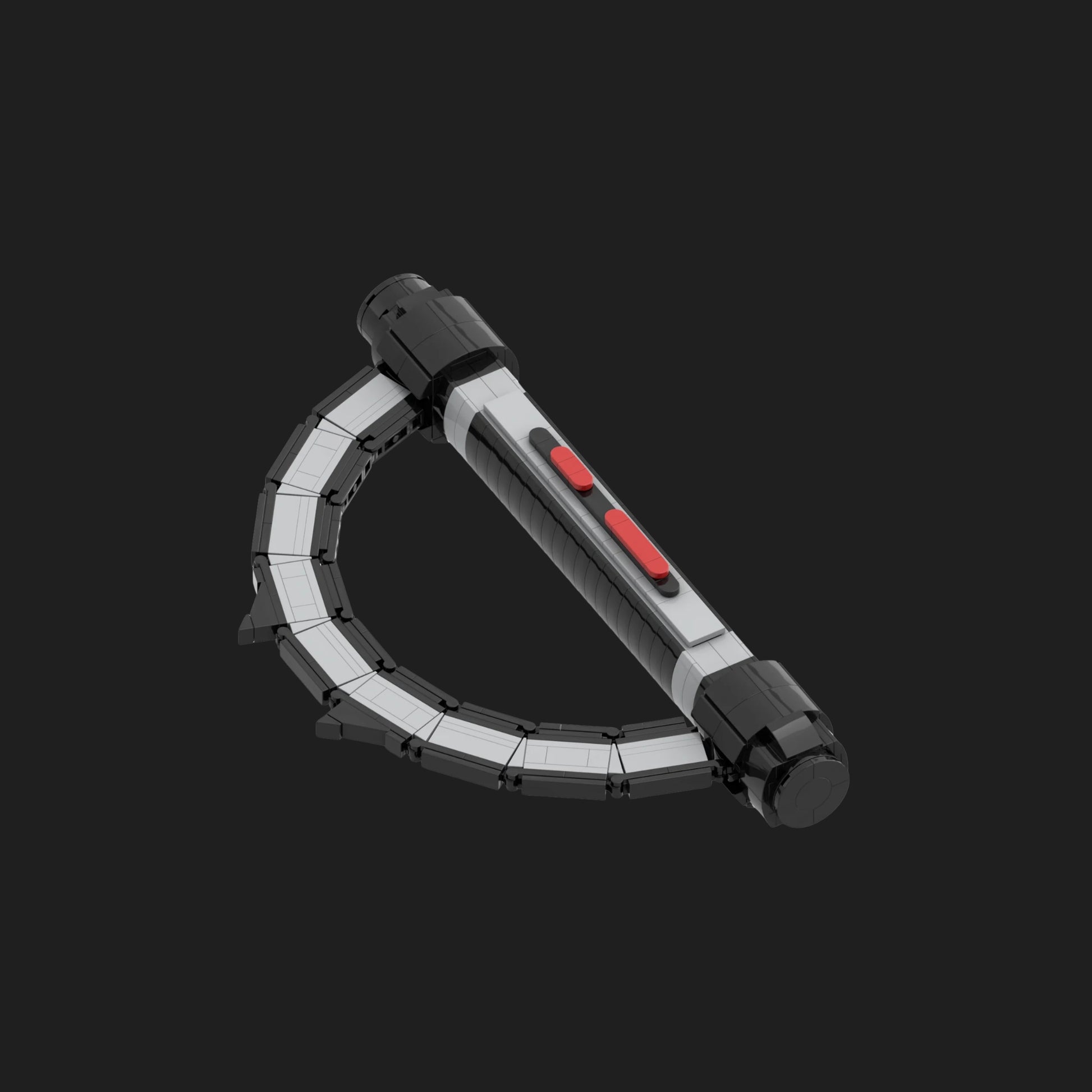 MOC-Space Wars Third Sister Reva Lightsaber Hilt Building Set-4