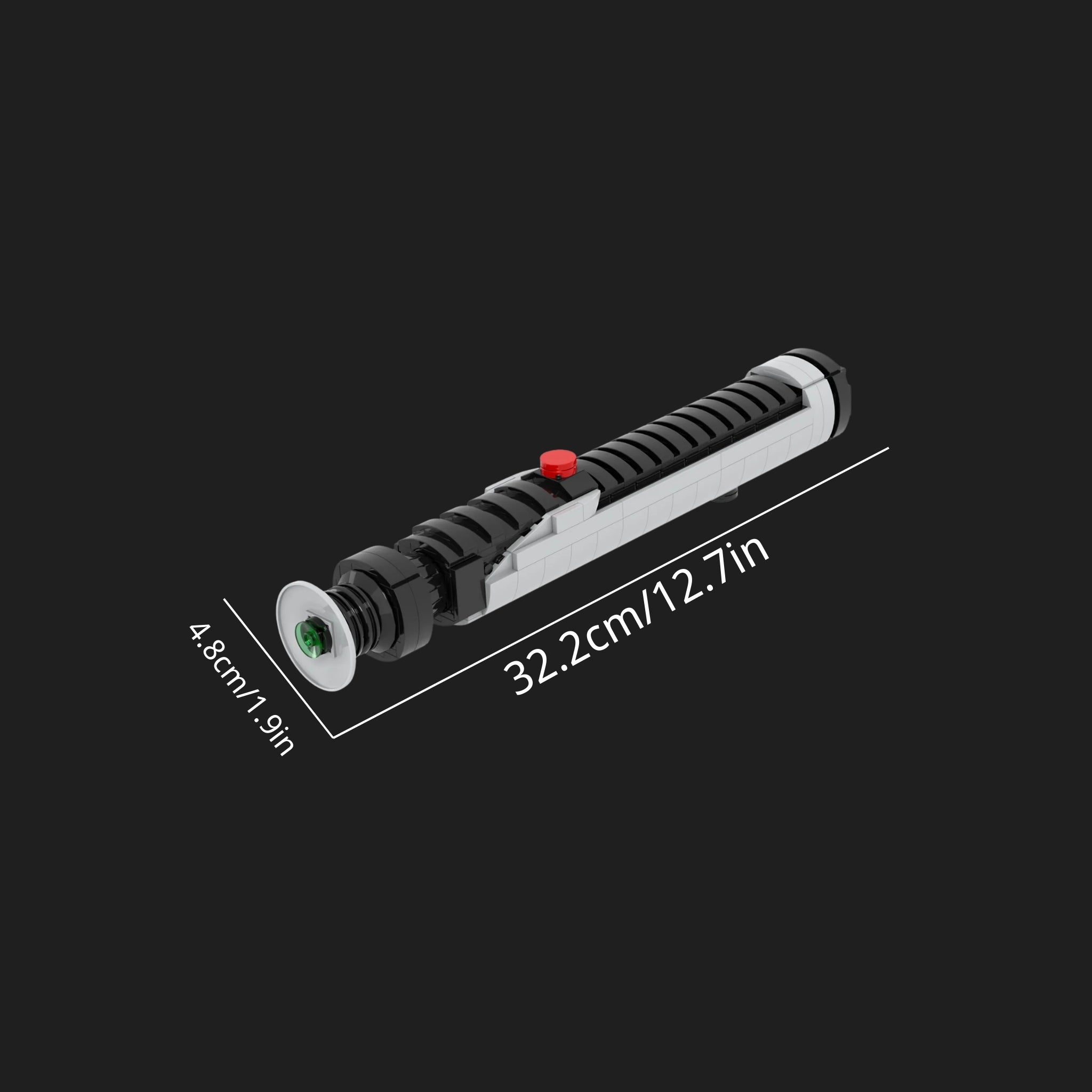 MOC - Space Wars Qui Gon Jinn Lightsaber Hilt Building Set-4