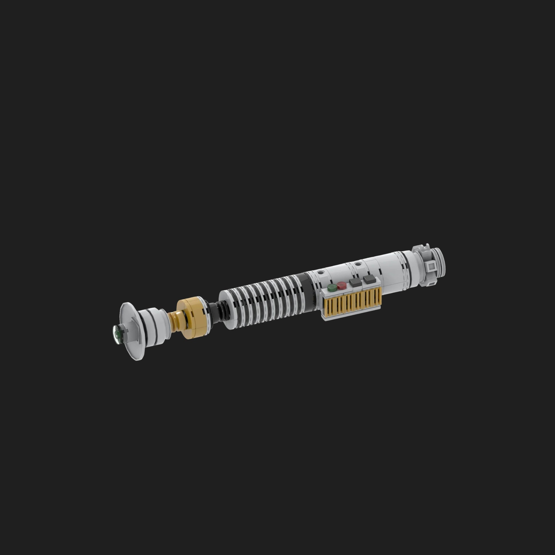 MOC- Space Wars Luke Sword Lightsaber Hilt Building Set-4