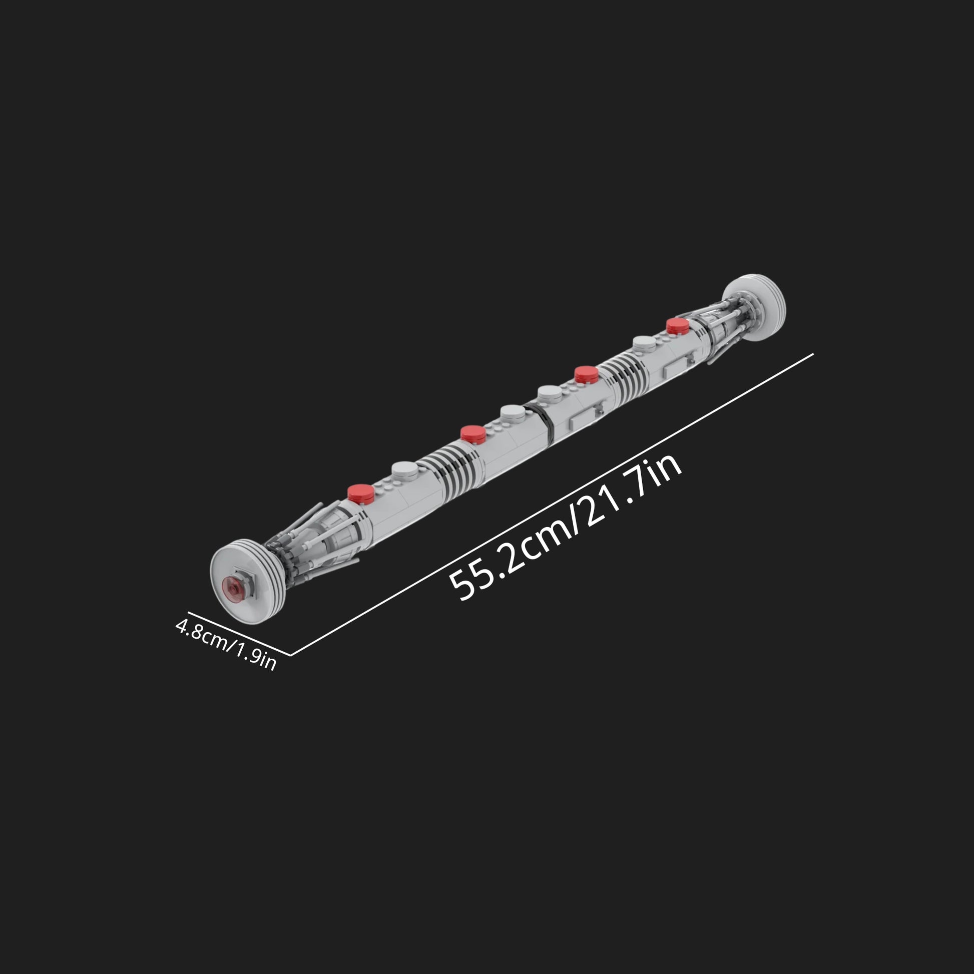 MOC- Space Wars Darth Maul Lightsaber Hilt Building Set-4