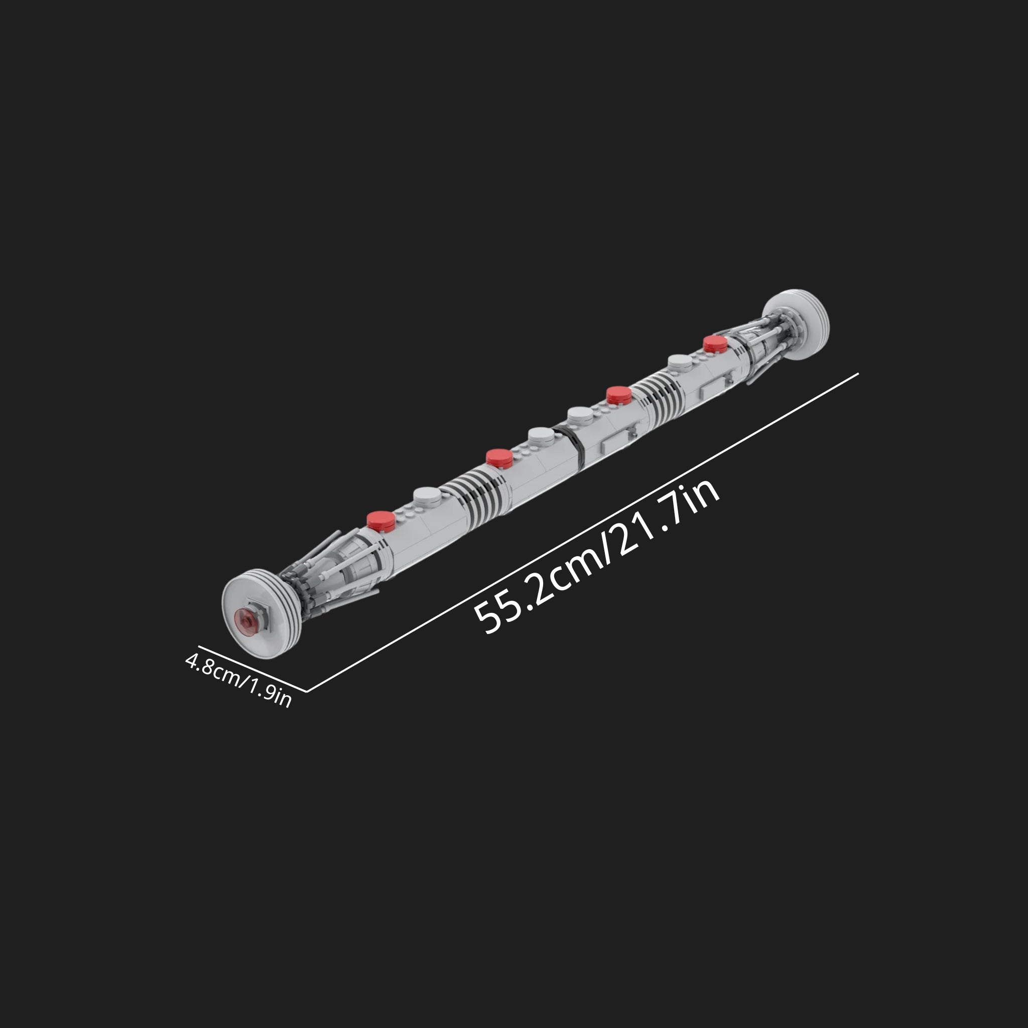 MOC- Space Wars Darth Maul Lightsaber Hilt Building Set-4