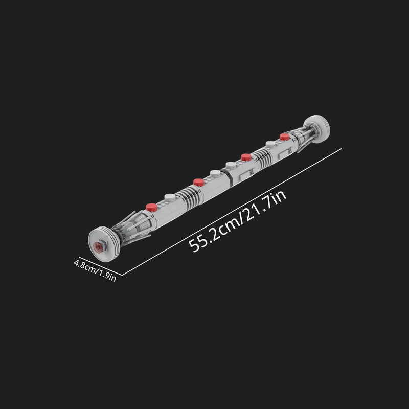 MOC- Space Wars Darth Maul Lightsaber Hilt Building Set-4