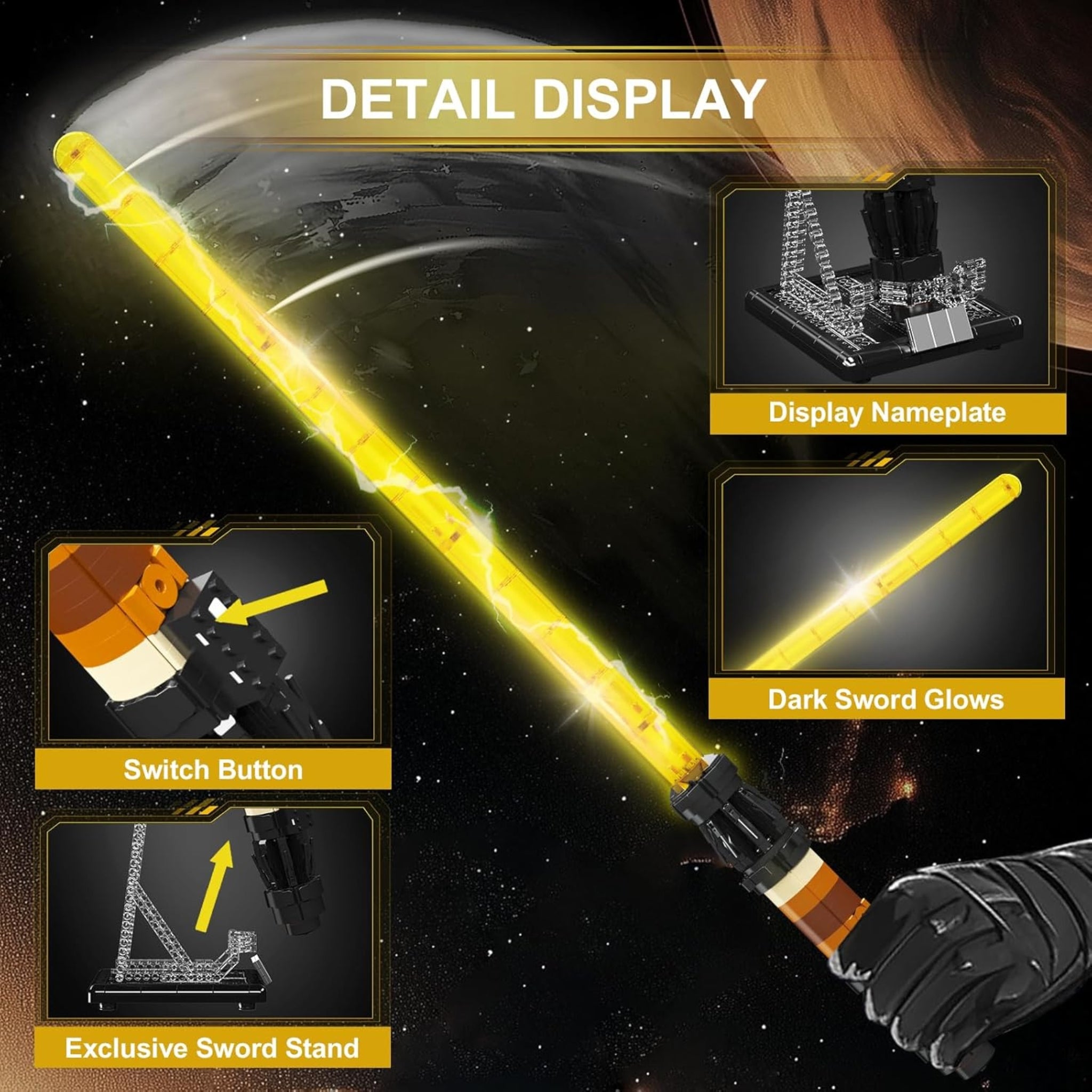 Scavenger Luminous Lightsaber Block set