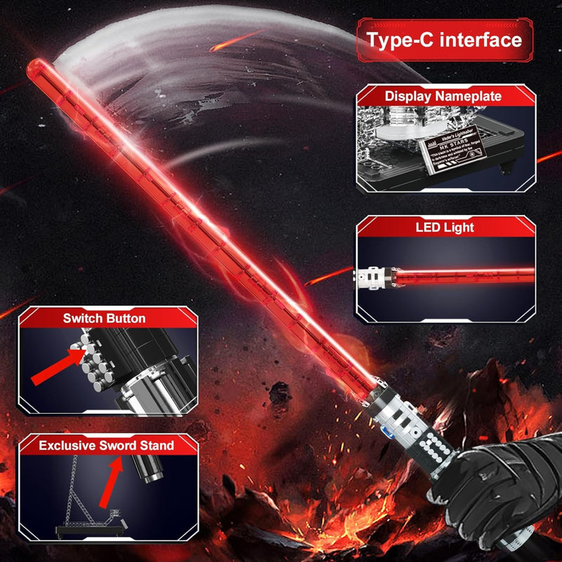 Darth Vader Luminous Lightsaber Block Set-2