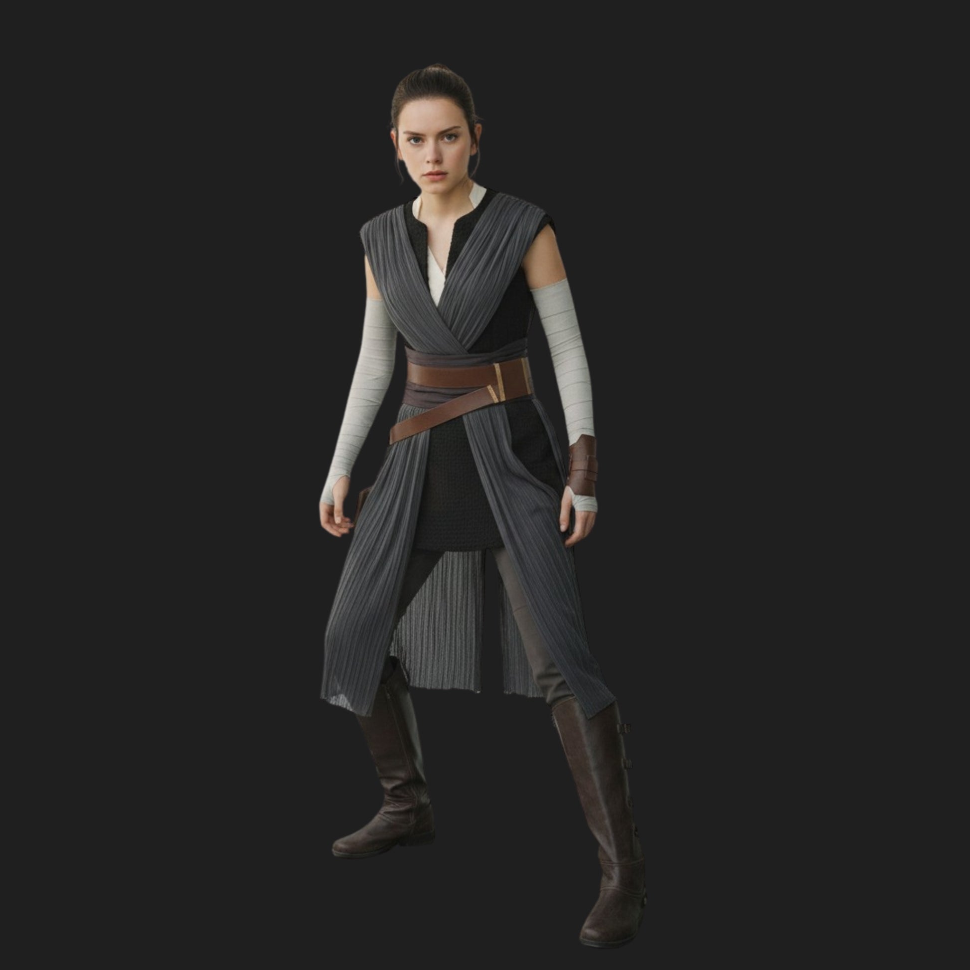 Rey Black Cosplay Costume-2