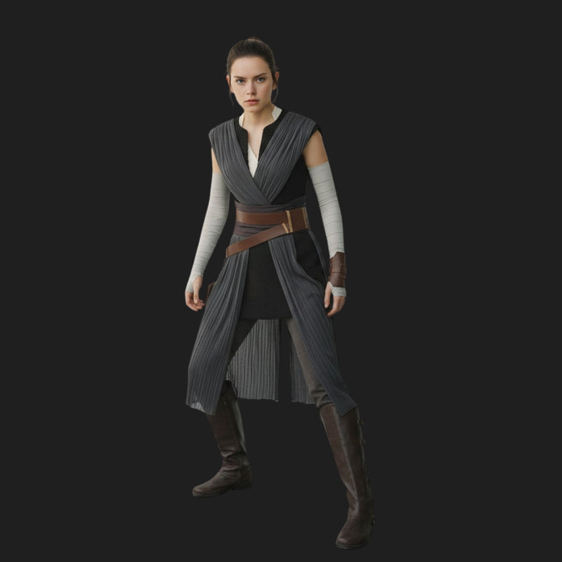 Rey Black Cosplay Costume-2