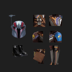 Mandalorian Ahsoka Sabine Wren Armor Cosplay Costume V2-16