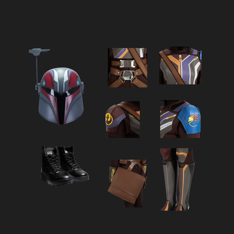Mandalorian Ahsoka Sabine Wren Armor Cosplay Costume V2-16