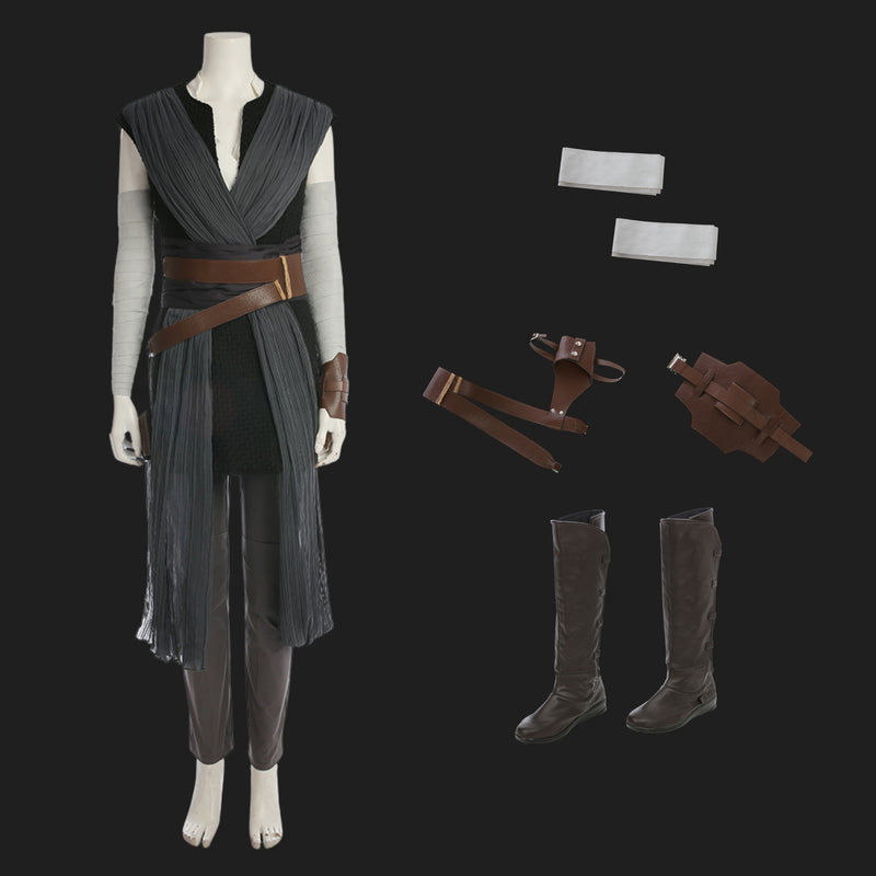 Rey Black Cosplay Costume-1