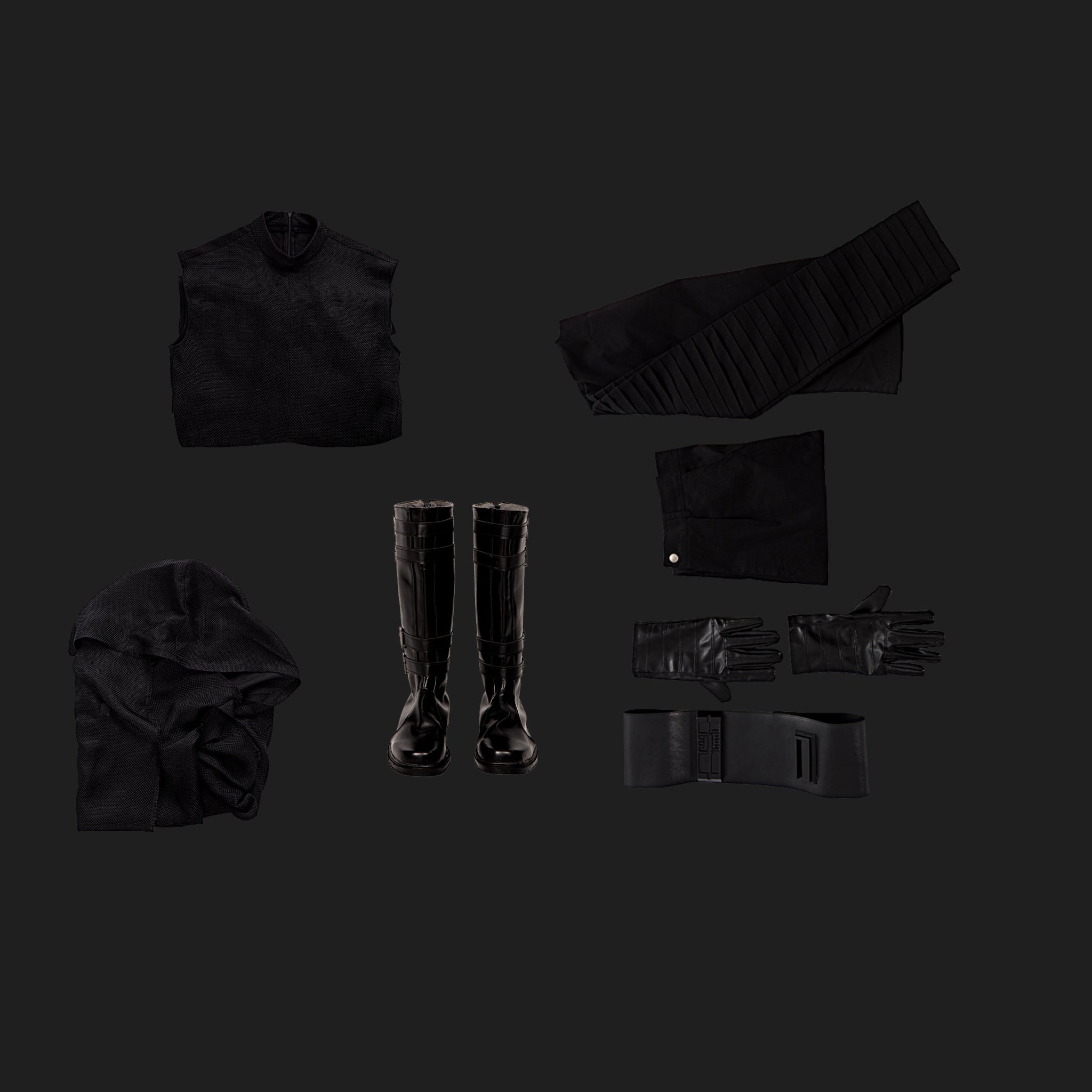 Kylo Ren Dark Side Cosplay Costume-16