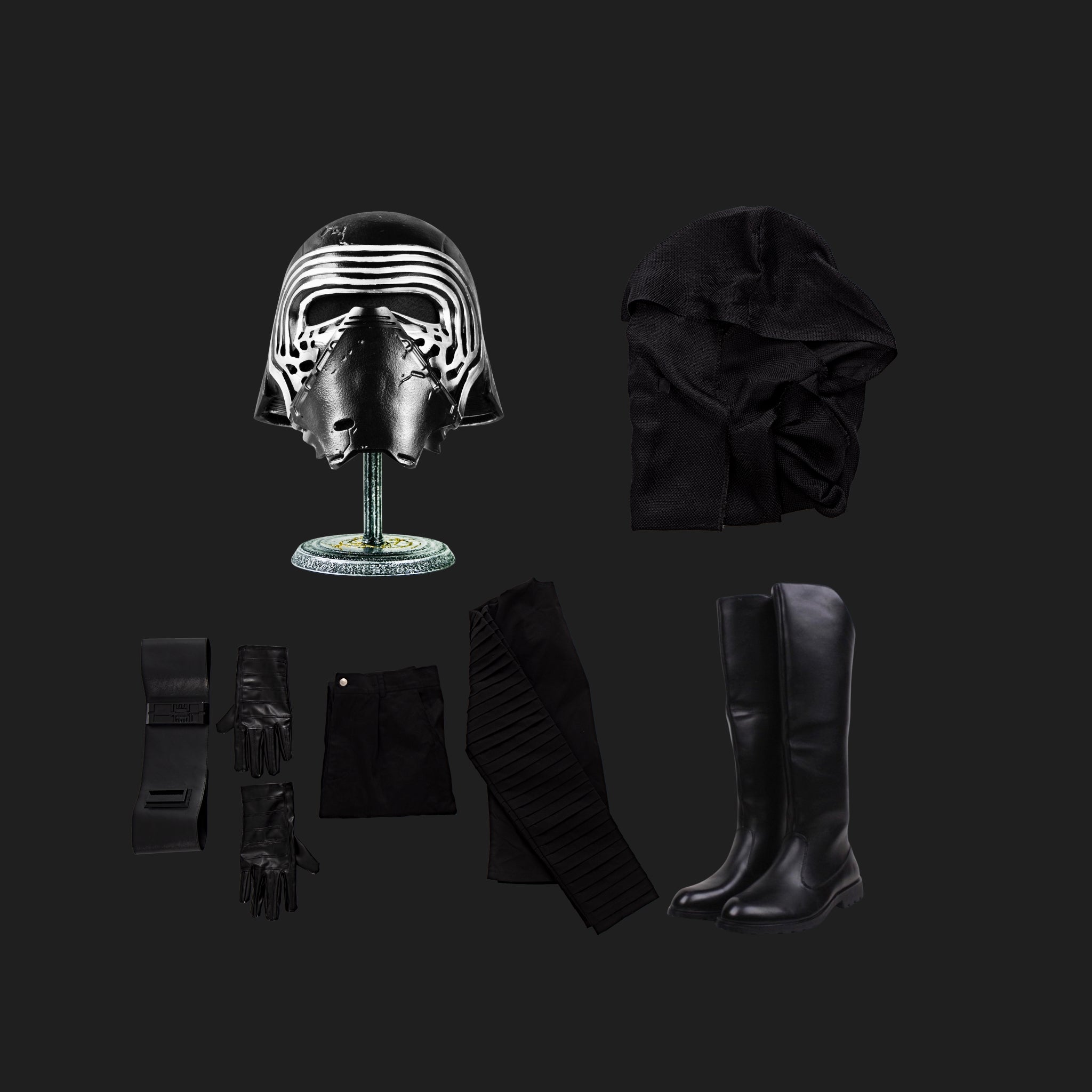 Kylo Ren Dark Side Cosplay Costume-12