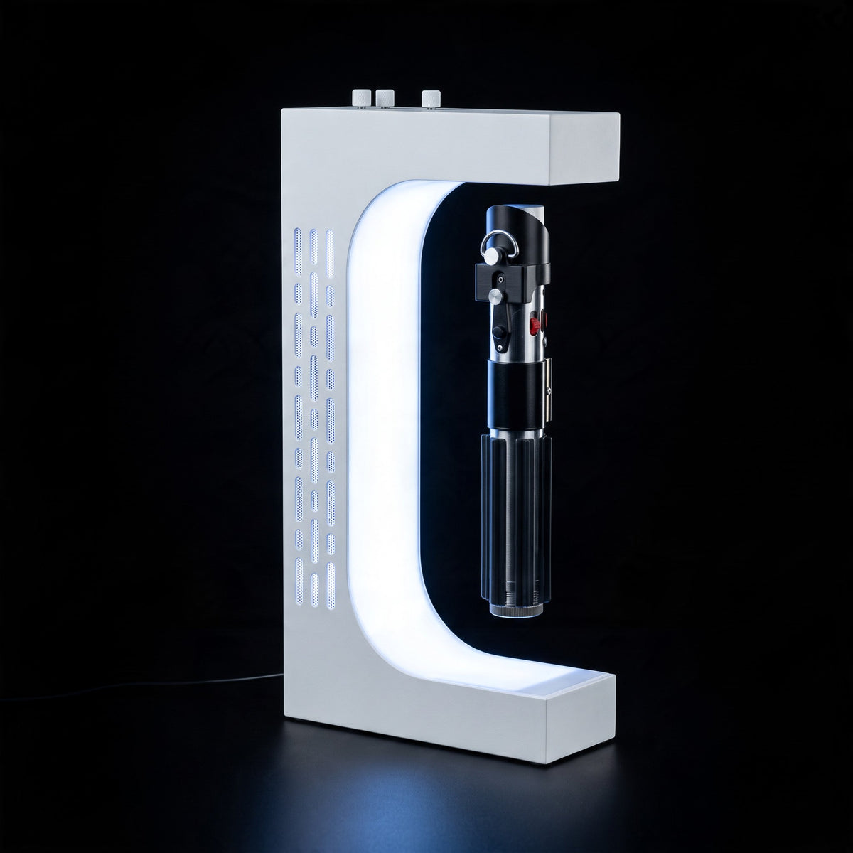 Magnetic Levitating Lightsaber Hilt Display Stand – Floating Base for Collectibles & Sci-Fi Décor-3