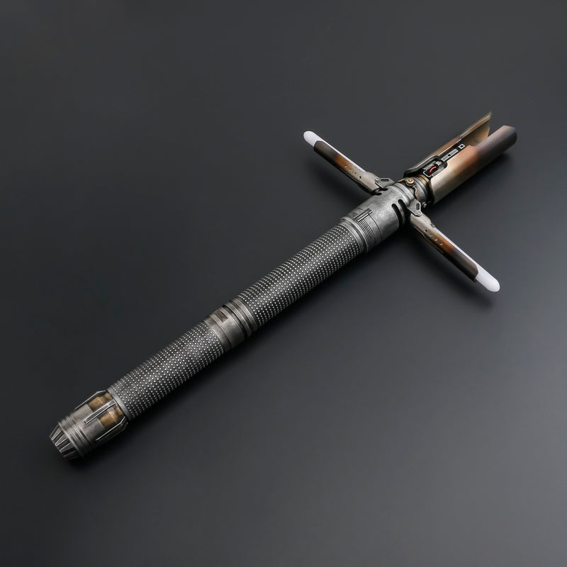 Weathered Cal Kestis Crossguard Lightsaber-4
