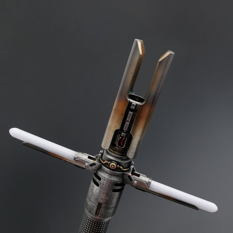 Weathered Cal Kestis Crossguard Lightsaber-10