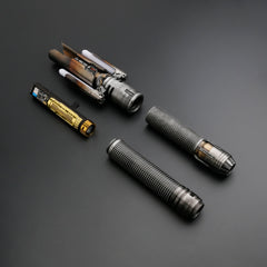 Weathered Cal Kestis Crossguard Lightsaber-18