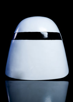 First Order Snowtrooper Helmet back view white helmet 
