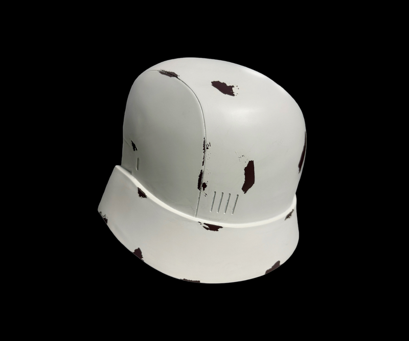 Range Trooper Helmet left side view white helmet  details