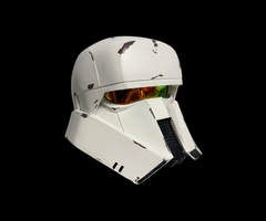 Range Trooper Helmet right side view white helmet  details