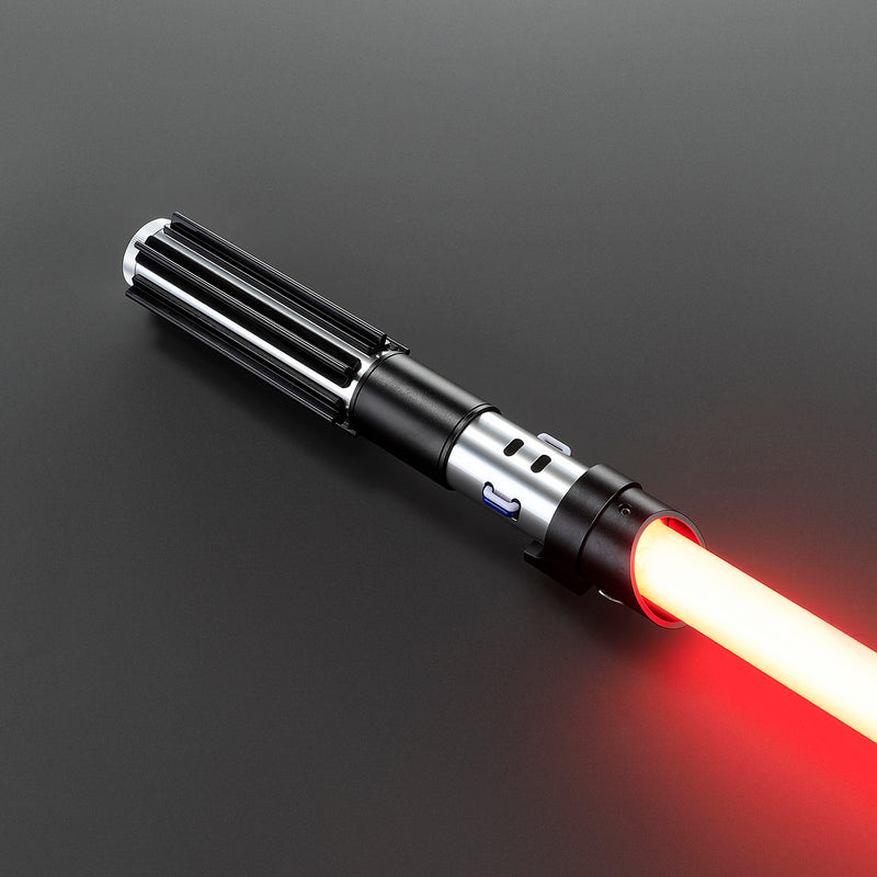 Black & Silver Lightsaber - Ribbed Grip - view 6