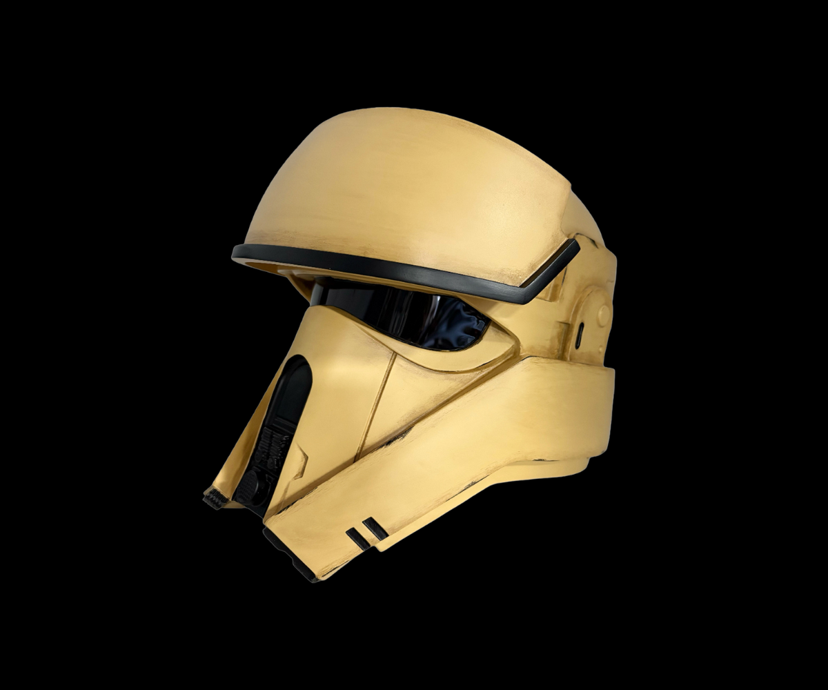 Shore Trooper Classic Helmet left side view white with smoked effect