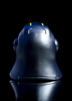 Starkiller Helmet back view silver helmet