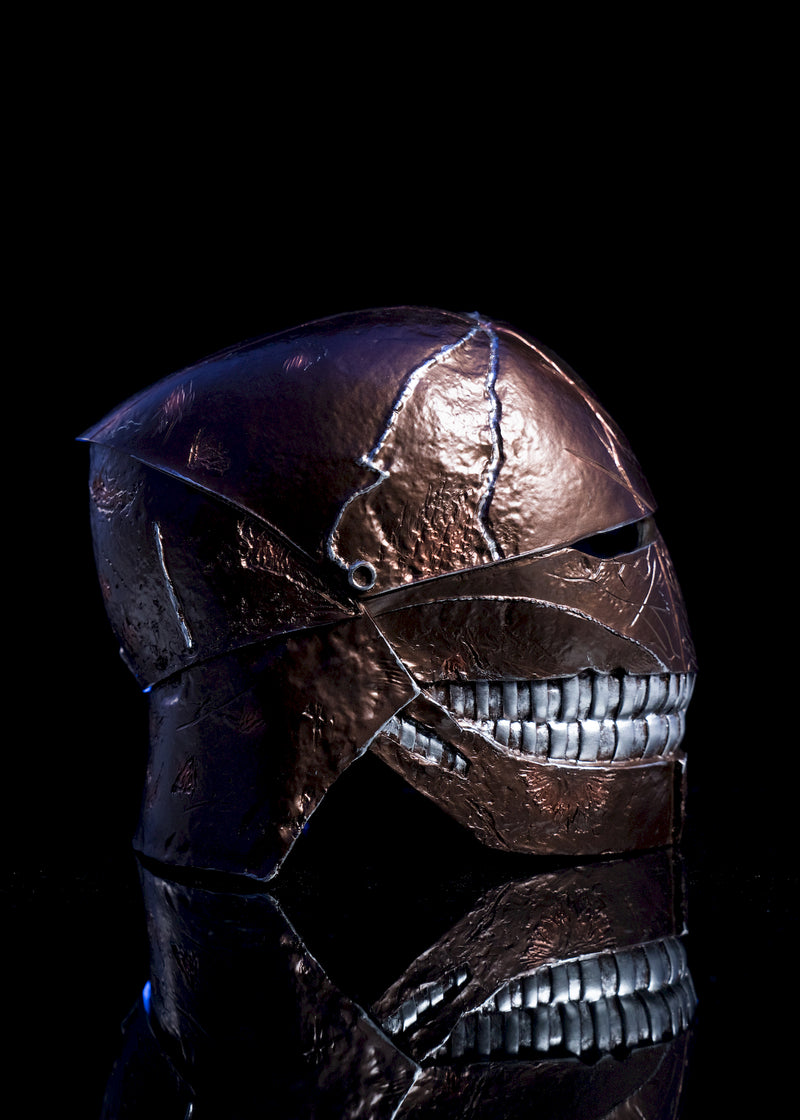 The Stranger Helmet right side view brown helmet with unique Stranger markings