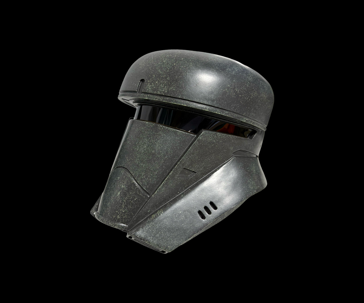 Transport Trooper Helmet left side view gray helmet 