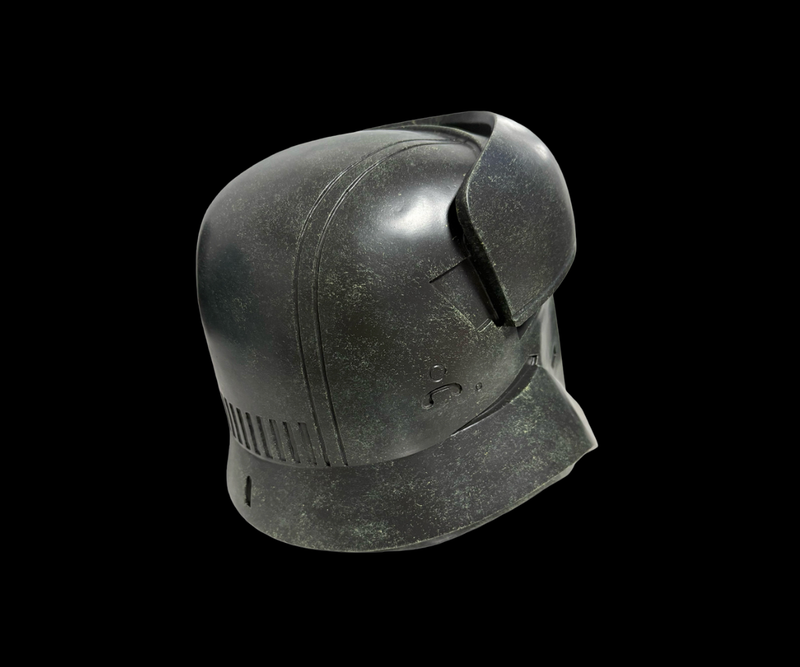 Transport Trooper Helmet right-back side view gray helmet 