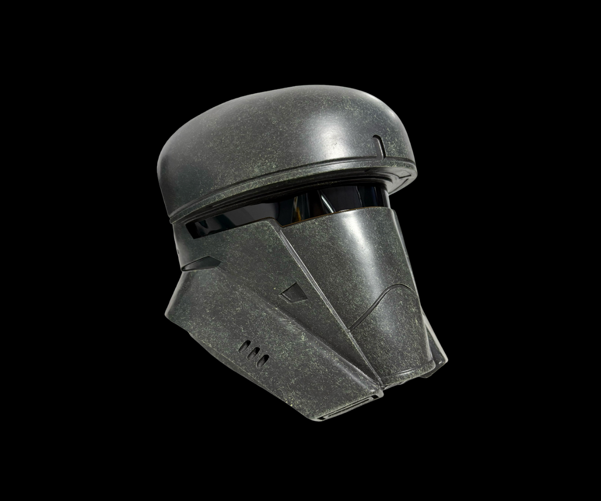 Transport Trooper Helmet right side view gray helmet 