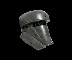 Transport Trooper Helmet right side view gray helmet 