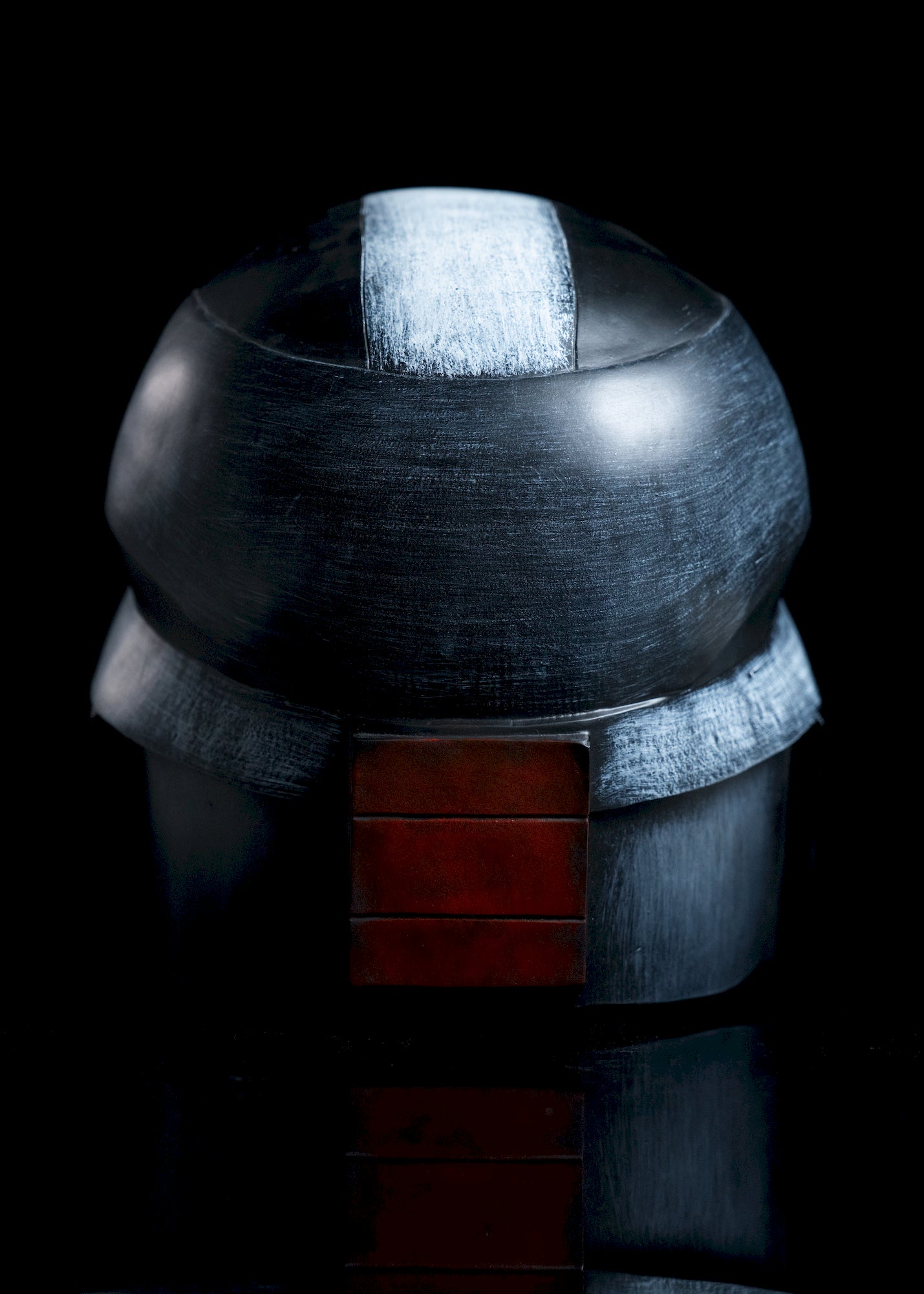 Wrecker Bad Batch Season 2 Helmet back view black and gray helmet with Bad Batch design