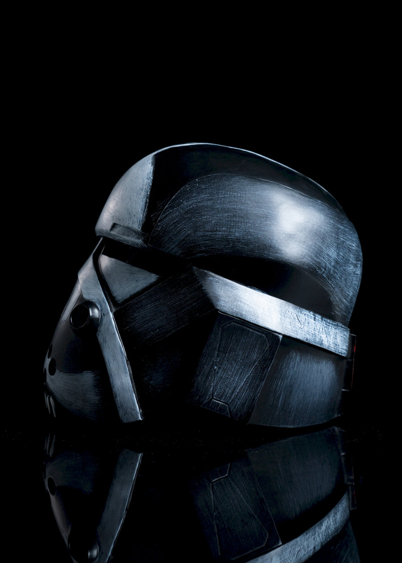 Wrecker Bad Batch Season 2 Helmet left side view black and gray helmet