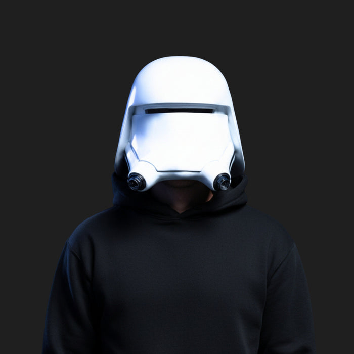 First Order Snowtrooper Helmet | Premium Sci-Fi Cosplay Mask – saber style