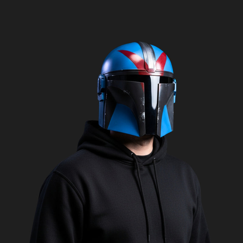  star wars helmets / helmets in star wars /helmets from star wars / starwars helmets / mandalorian helmet / mando helmet / helmet mandalorian / mandalorian cosplay / the mandalorian helmet / star wars mandalorian helmet / Blue Mandalorian Commmander Trooper helmet