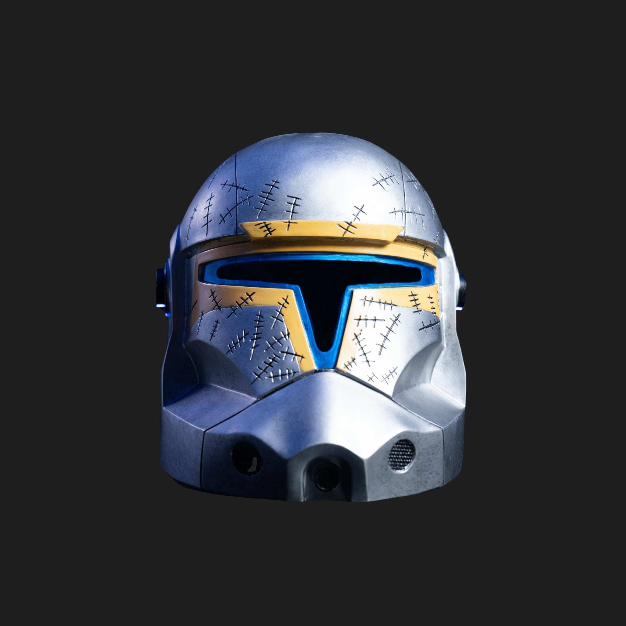clone motorcycle helmet Bad Batch Wrecker Force 99 1:1 Wearable Replica Padawan Outpost fan or just a gift to a significant other About the helmet Clone Trooper Helmet - Commander