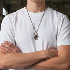 Star Wars Mandalorian Figure Pendant Necklace-4